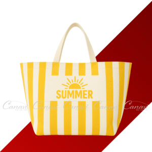 túi vải bố canvas tote hello summer vàng